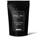 Steel Mill Coffee Co. Butter Pecan Flavored Coffee – Ground – 2 LB Bag – Medium Roast – 100% Arabica Beans – Vegan Gluten-Free Sugar-Free