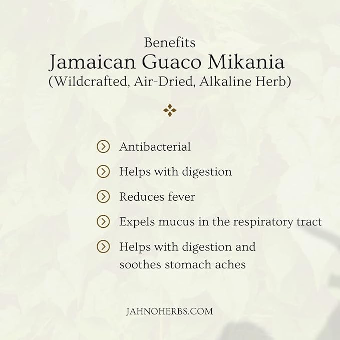 Jamaican Guaco Mikania (Wildcrafted Air-Dried Alkaline Herb)