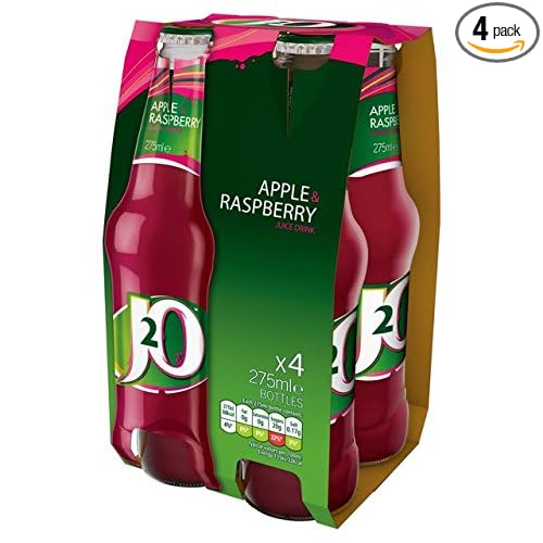 J2O Apple &amp Raspberry Juice 4 X 275ML