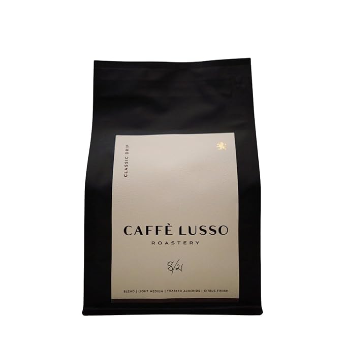 Classic Drip - Roasted by Caffe Lusso Roastery - Whole Bean Coffee - 12 Ounce Bag