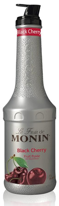 Monin - Black Cherry Purée Natural Flavors Great for Teas Lemonades Smoothies and Cocktails Non-GMO Vegan Gluten-Free (1 Liter)