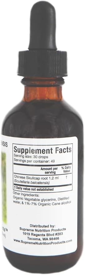 Supreme Nutrition Scutellaria Baicalensis Tincture 2 fl. oz.