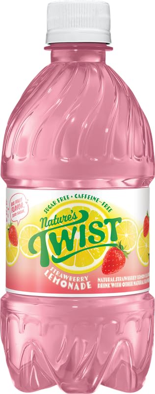 Nature’s Twist Sugar Free Watermelon Lemonade with Real Fruit Juice - Caffeine Free Low Sodium Natural Flavor 12 Fl Oz Bottles (6-pack)