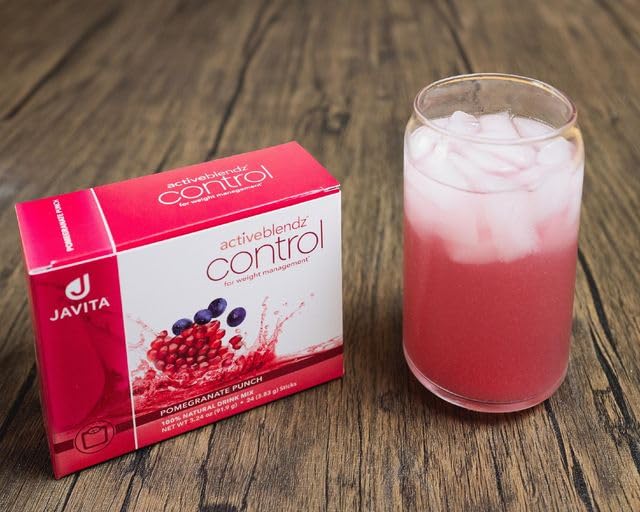 ActiveBlendz Control Instant Herbal &amp Fruit Drink – Refreshing Botanical Formula with Acai Pomegranate – Supports Daily Balance &amp Craving Control – Convenient Wellness Beverage Mix by Javita