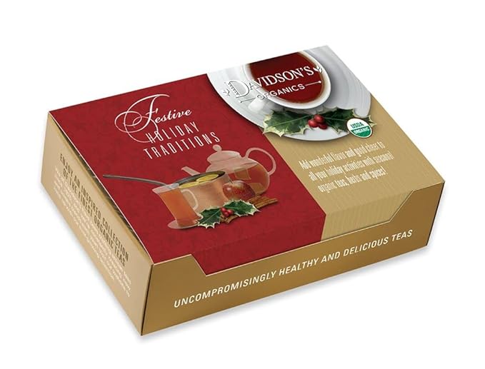 Davidson's Organics Herbal Christmas 100-count Individually Wrapped Tea Bags