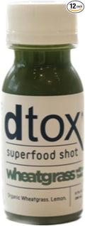 dtox Juice – Wheatgrass with a Twist (12-Pack Superfood Shots)