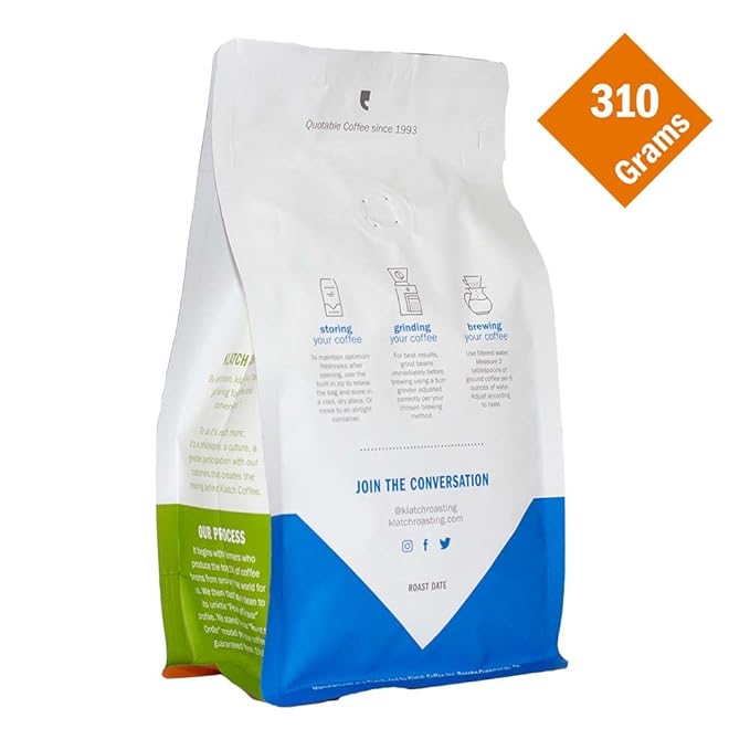 Klatch Coffee Decaf Espresso Medium-Dark Roast 310 Grams Whole Bean