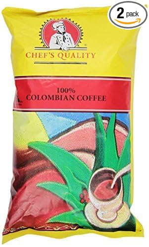 Chefs Quality Columbian Coffee Ground 1 pound pack of 2