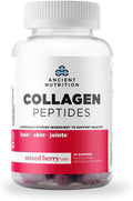 Ancient Nutrition Collagen Peptides Gummies Collagen Peptides Mixed Berry Chewable Gummies Supports Healthy Skin Joints Gut Keto and Paleo Friendly 45 Count 500mg Collagen per Serving