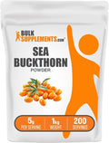 BulkSupplements.com Sea Buckthorn Powder - Omega 7 Supplement Superfood Powder Sea Buckthorn Berry Supplement - Vegan &amp Gluten Free 5g per Serving 1kg (2.2 lbs) (Pack of 1)