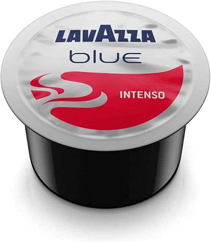 Lavazza BLUE Capsules Espresso Intenso Coffee Blend Medium Roast 28.2-Ounce Boxes (Pack of 100) Value Pack Blended and roasted in Italy Full bodied with intense and persistent flavor