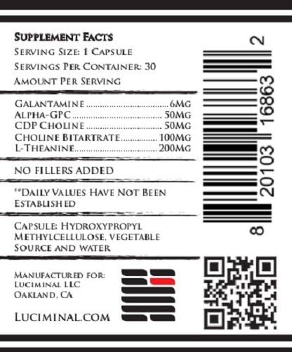 Lucidimine - Galantamine Lucid Dream Induction &amp Super Nootropic Supplement