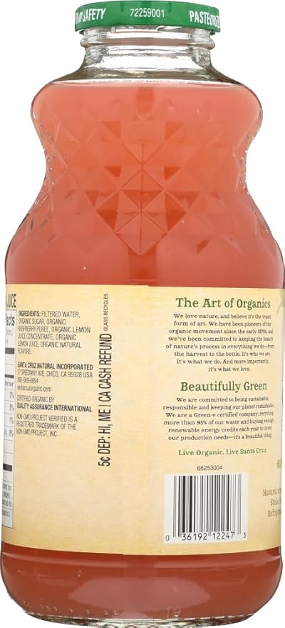 Santa Cruz Organics Raspberry Lemonade 36x 32OZ
