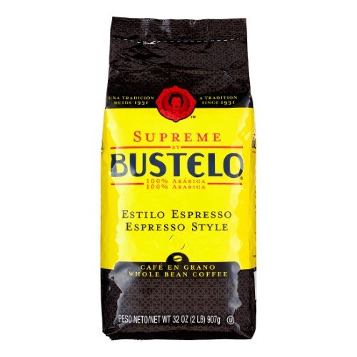 Supreme By Bustelo Whole Bean Espresso Style Coffee 32 Ounces 4 Pack