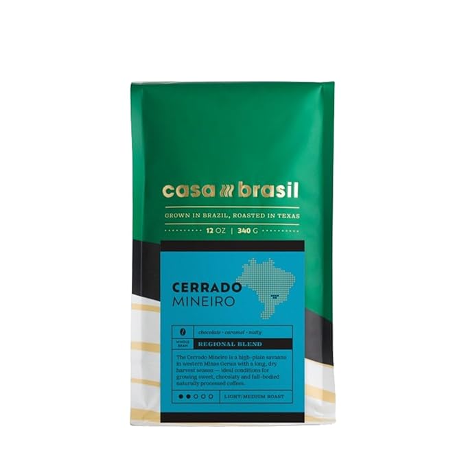 Cerrado Mineiro - Roasted by Casa Brasil Coffees - Whole Bean Coffee - 5 Pound Bag