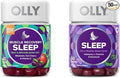 OLLY Muscle Recovery Sleep Gummies with Melatonin Tart Cherry Vitamin D 40 Count Sleep Gummy with Melatonin L-Theanine Chamomile 50 Count