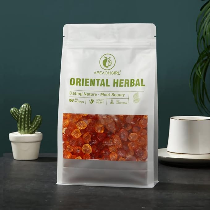 APEACHGIRL Yunnan Premium Natural Wild Peach Gum (16 oz / 1LB) Edible Gum Health and Beauty Leisure Dessert Resealable Bag