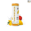 Organic Mango Energy &amp Focus Drink | Green Tea Extract (Natural Caffeine) L-Theanine Ashwagandha Electrolytes |12oz. Cans (Pack of 12)