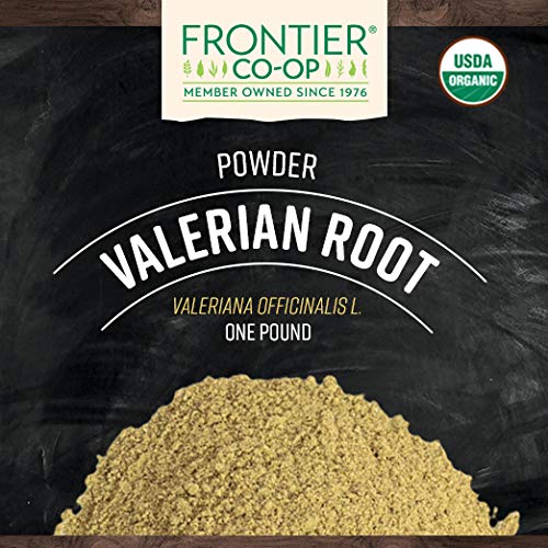 Frontier Co-op Organic Valerian Root Powder 1lb Bulk Bag - Natural Dried Valerian Root Powder - Ideal for Teas and Herbal Uses Kosher