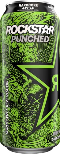 Rockstar Energy Drink Hardcore Apple 16 Fl Oz Can
