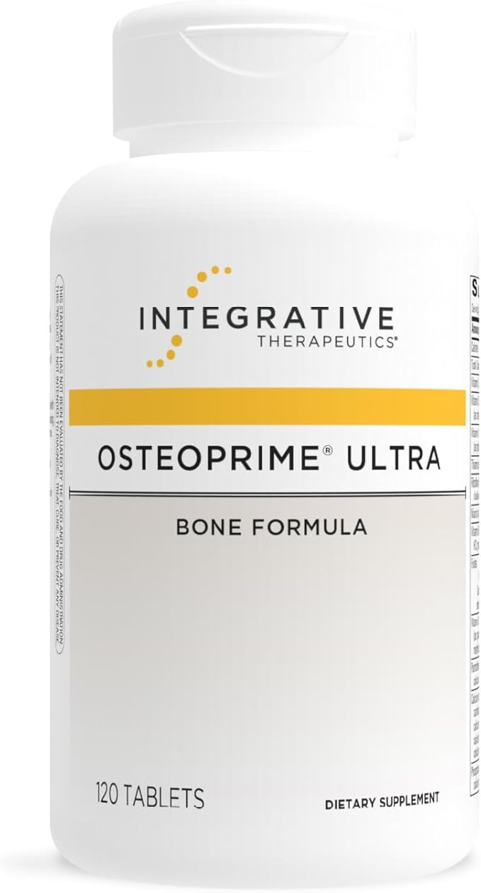 Integrative Therapeutics OsteoPrime Ultra - Supplement for Supporting Healthy Bones* - Supports Bones &amp Calcium Absorption* - Includes Essential Vitamins &amp Minerals - 120 Count (30 Servings)