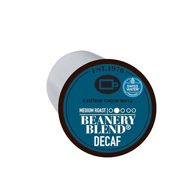 Decaf Beanery Blend Single Serve Coffee Pods | 12ct | SWP Decaf Coffee | 100% Specialty Arabica Coffee