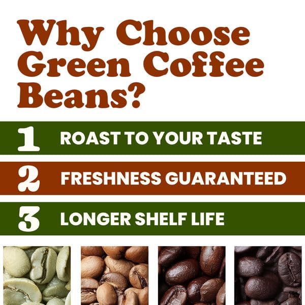 Food to Live Organic Nicaragua Arabica Green Coffee Beans 1.5 Pounds – Whole Unroasted Washed Bean. Fresh Crop. No-GMO Vegan Bulk