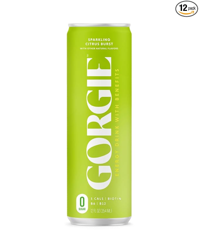 Generic Gorgie! Beverage Energy Sparkling Citrus Burst 12 Fo Pack Of 12