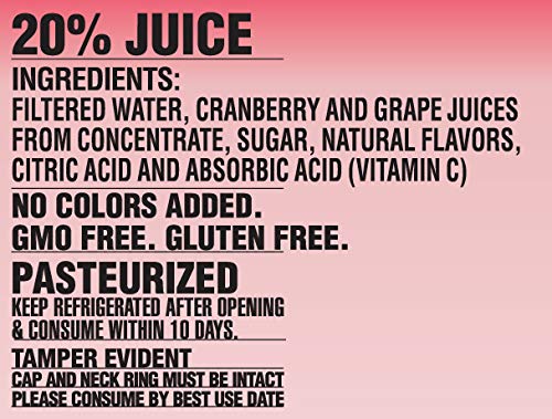 Langers Juice Cocktail Cranberry Grape 64 Fl Oz (Pack of 8)