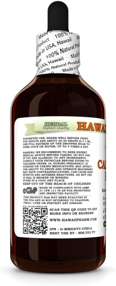 Hawaii Pharm California Poppy Alcohol-Free Extract Glycerite for Calming Nervous System Promotes Relaxation Supports Sleep Eases Tension - 4 fl.oz