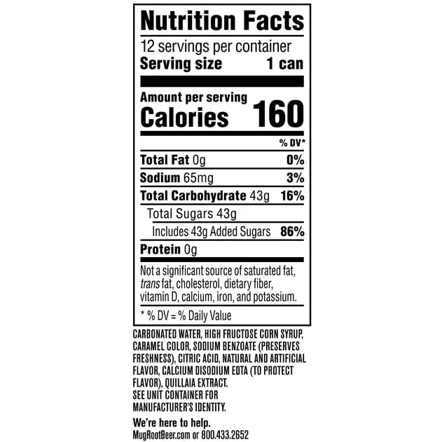 B4Y-Mug Root beer Soda 20 oz Bottles (12)