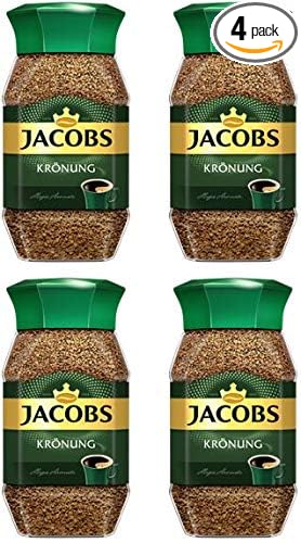 Jacobs Kronung Instant Coffee 100 Gram / 3.52 Ounce (Pack of 4)