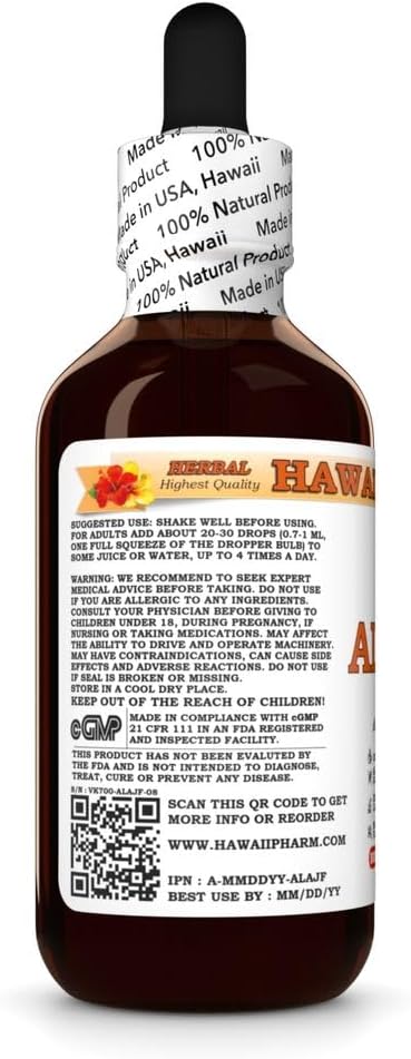 Hawaii Pharm Albizia Extract Tincture for Mood Balance Promotes Calm Supports Emotional Well-Being Eases Sleep Troubles Encourages Relaxation - 2 fl.oz
