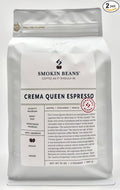 Smokin Beans 2-Pound Crema Queen Espresso Coffee Our Signature Blend Medium Roast Premium Whole Bean Specialty Coffee