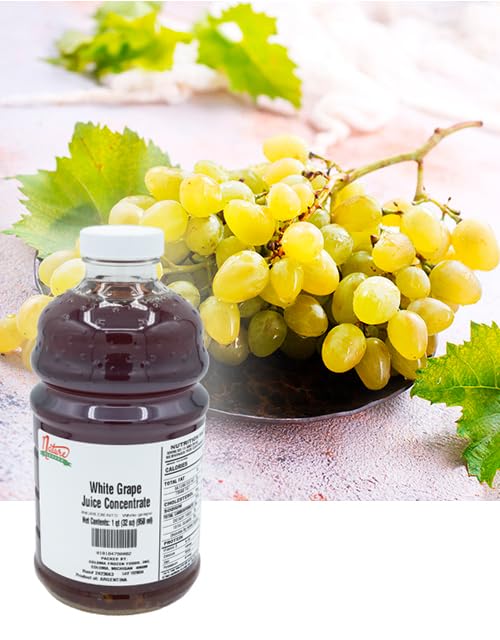 Nature Blessed 100% Pure White Grape Concentrate - 1 Quart (1/32 fl oz bottle) Applications: Home Wine Making Brewing Mead Distilling Smoothies Making Jelly