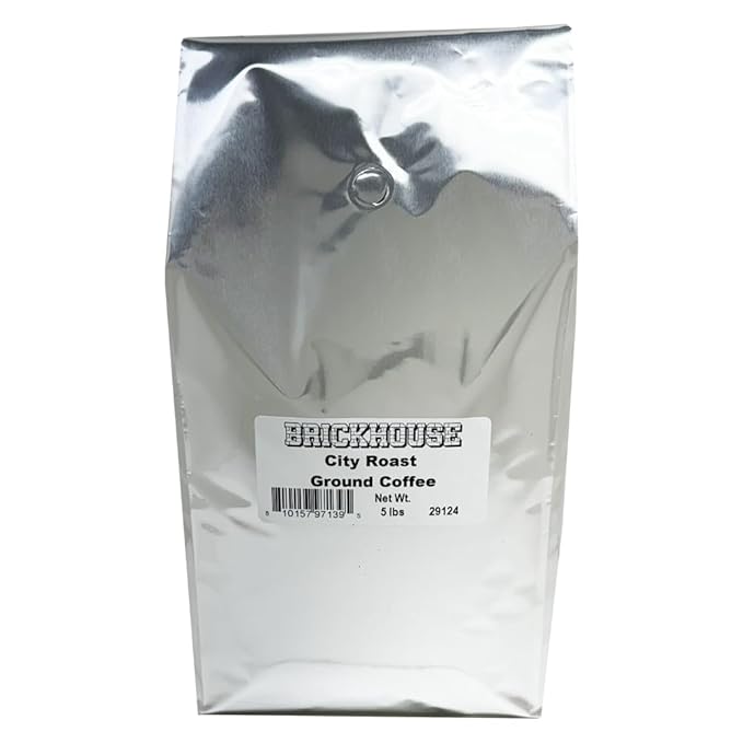 Brickhouse City Roast Ground Coffee 5LB Bag