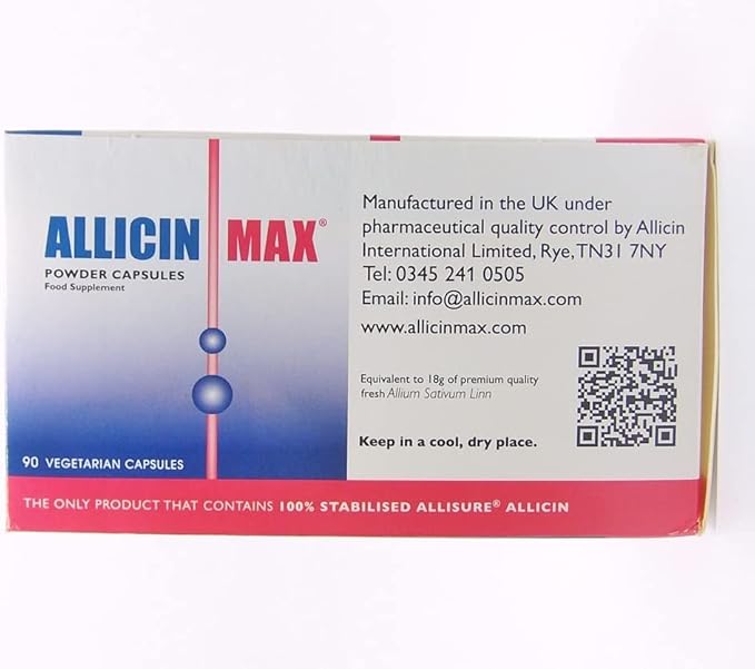 Allicin Max 100% Pure Allicin 90vcaps (2 Pack)