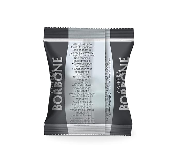 Caffè Borbone Black Blend Nespresso Compatible Espresso Coffee Pods 100 Count Espresso Pods