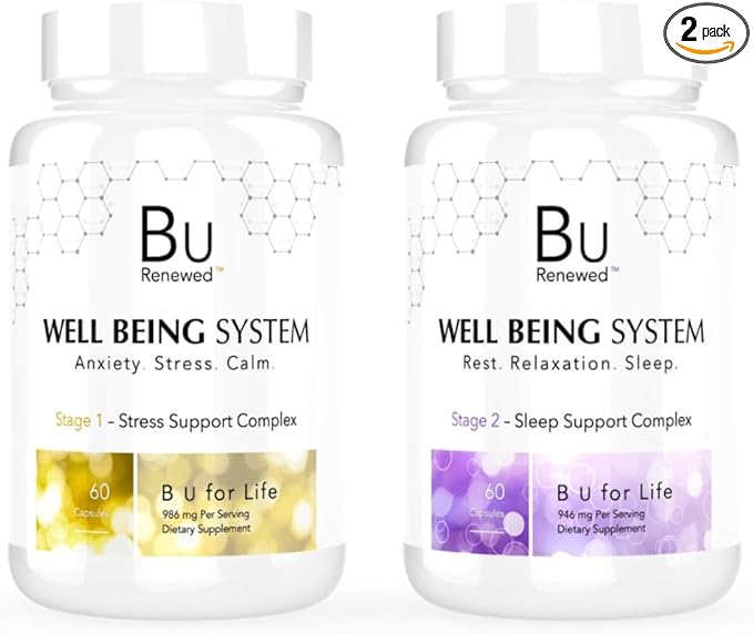Well Being System Supplements – Natural Sleep Aid Stress Relief and Mood Enhancement