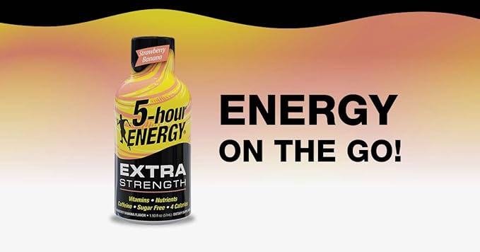 5-hour ENERGY® Shot Extra Strength Strawberry Banana 1.93 Ounce 12 Count