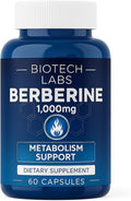 Berberine 1000 mg with Bitter Melon and Banaba Leaf – Herbal Supplement 60 Capsules