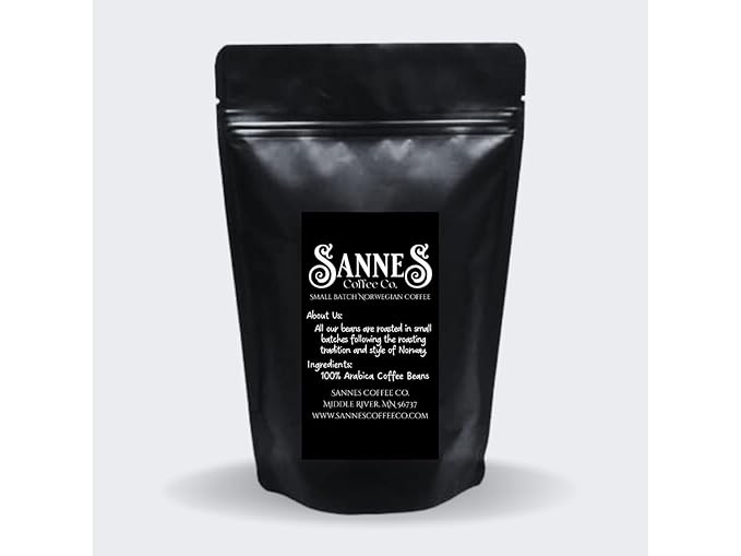 Sannes Coffee Co. Norwegian Coffee-Frokost Blend Light Roast Coffee-Smooth Never Bitter-Resealable bag (Ground 16 oz)
