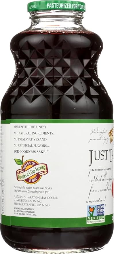 Juice Just Tart Cherry Org 32 FO -Pack Of 6 by Knudsen