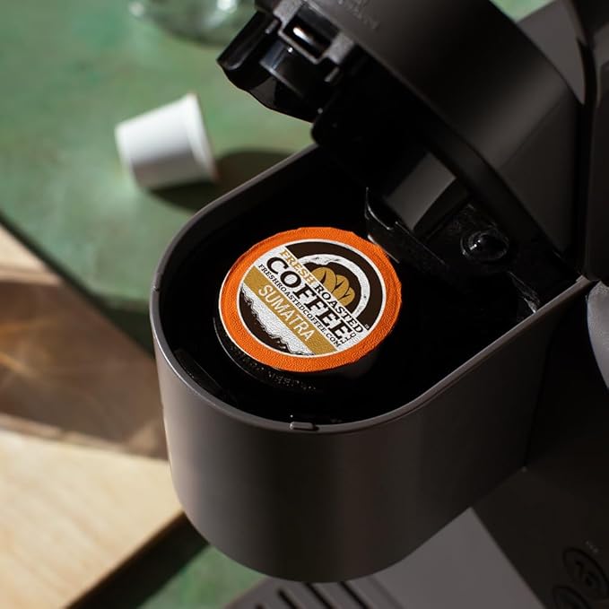 Fresh Roasted Coffee Sumatra Mandheling |100% Single Origin | Medium Roast 96 Pods for K Cup Brewers