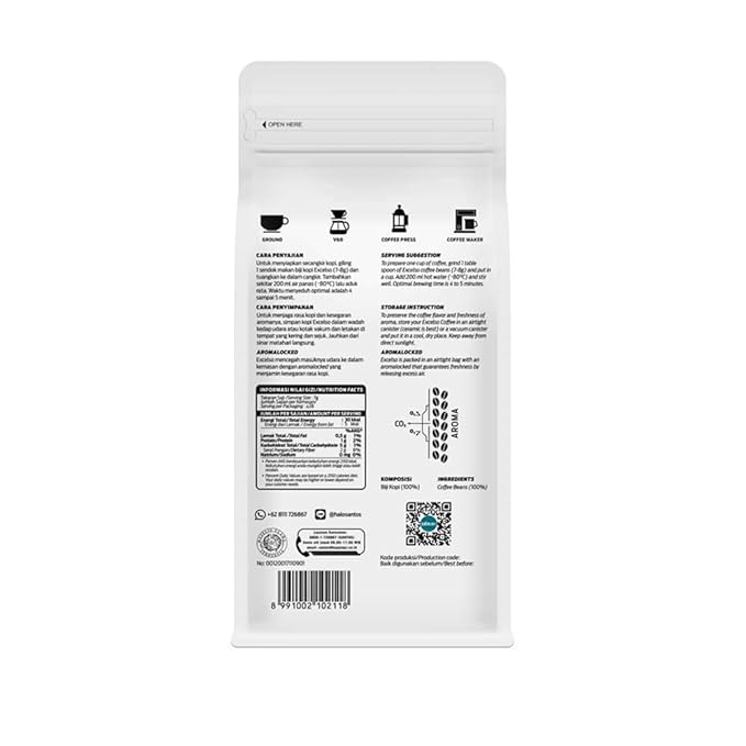 Excelso Java Arabica Ground Coffee 200g (Pack of 2)