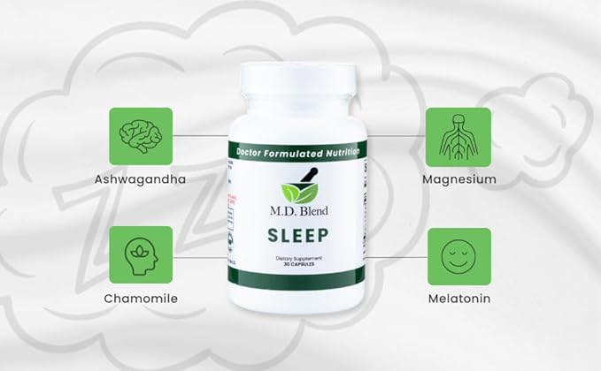 Sleep + Plant Stem Cell Eye Serum Natural Supplement with L-Theanine Ashwagandha Magnesium Valerian Root Melatonin - Non-Habit Forming Formula for Rejuvenating