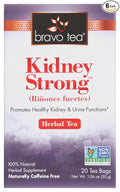 Bravo Tea Kidney Strong Herbal Tea Naturally Caffeine Free Vegan Friendly Gluten Free &amp Non-GMO 20 Tea Bags (Pack of 6)