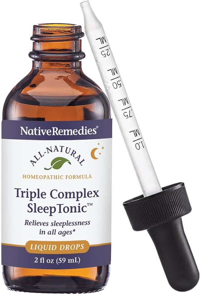 Native Remedies Triple Complex Sleep Tonic - Relieves Mild Tension and Sleeplessness Increases Drowsiness and Restores Healthy Sleep Patterns - 59 mL