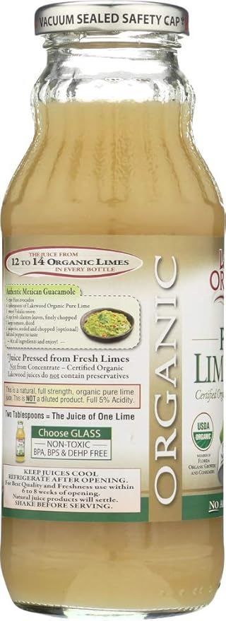 Lakewood Pure Lime Juice OG1 12.5 oz. (Pack of 12)
