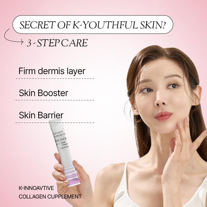 PDRN Collagen Liquid Type with Skin Booster (PDRN Hyaluronic Acid Elastin and Ceramide) for Healthy Skin - Cherry Flavor - 14 Stick